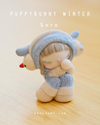 Sora ❄️ Desk Buddy ❄️ Puppybunny Winter (Pre-order)