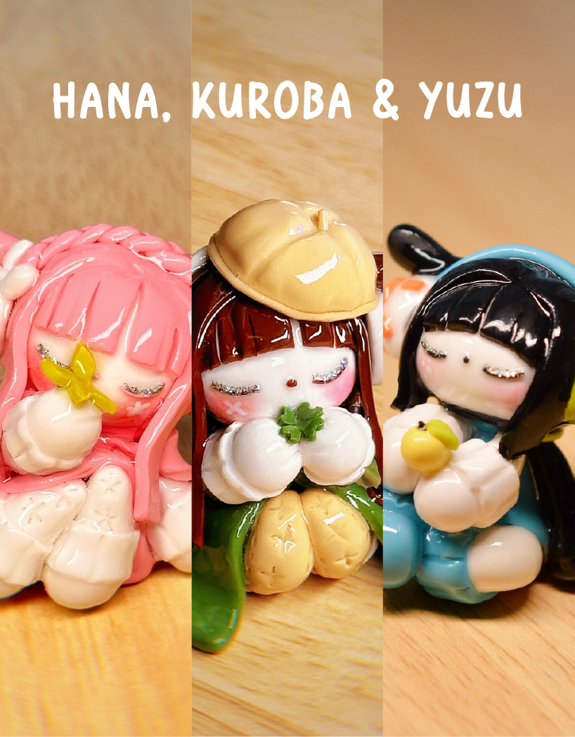 3 Pcs Bundle Puppybunny (Pre-order) ❄️🌸🍀🍋🍁