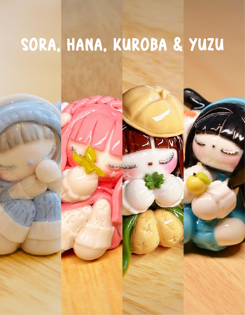 4 Pcs Bundle Puppybunny (Pre-order) ❄️🌸🍀🍋🍁