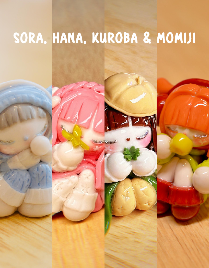 4 Pcs Bundle Puppybunny (Pre-order) ❄️🌸🍀🍋🍁
