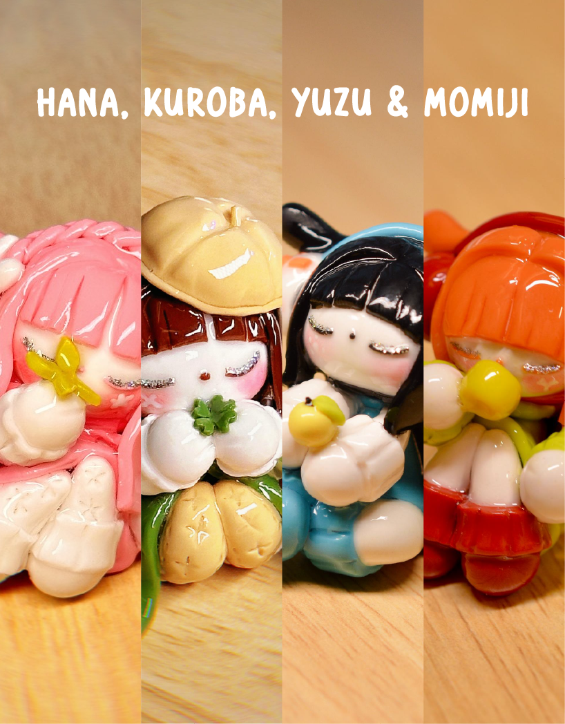 4 Pcs Bundle Puppybunny (Pre-order) ❄️🌸🍀🍋🍁