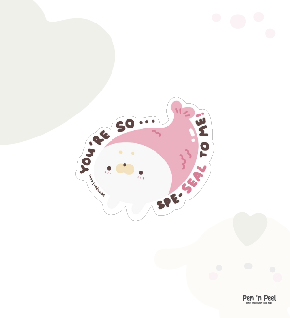 Baby Seal (Pink) Sticker