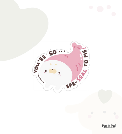 Baby Seal (Pink) Sticker