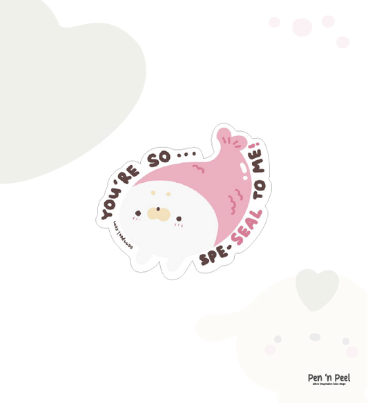 Baby Seal (Pink) Sticker