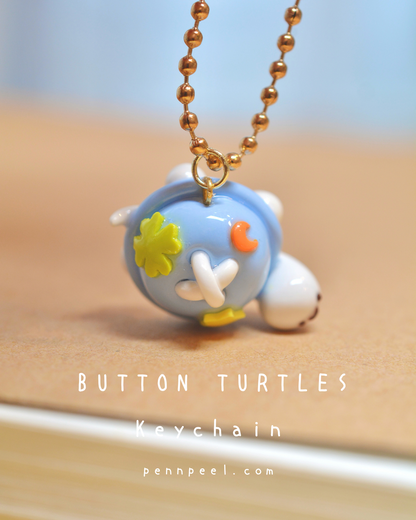 Button Turtle Keychain - Sky Blue 🩵 (Pre-order)